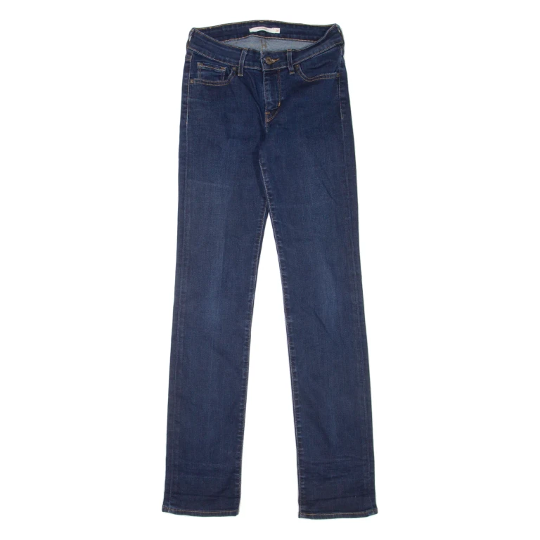 LEVI'S 714 Womens Jeans Blue Regular Straight W23 L32