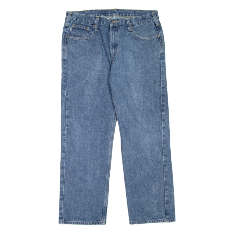 CARHARTT Workwear Mens Jeans Blue Regular Straight W38 L30