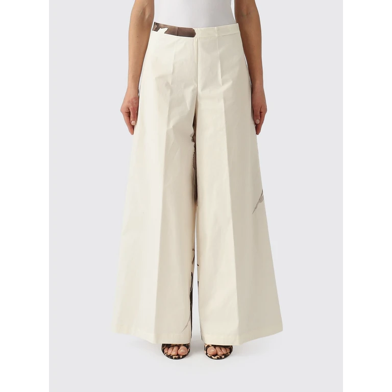 Pants Woman color Ivory (F6SU79WFLW)