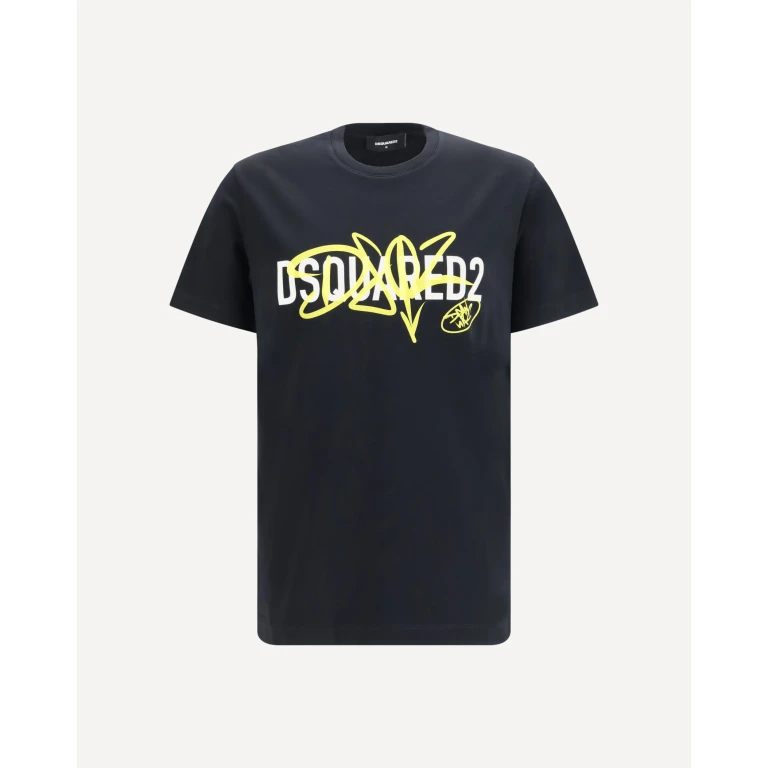 DSQUARED2 Cotton printed T-shirt Male XL