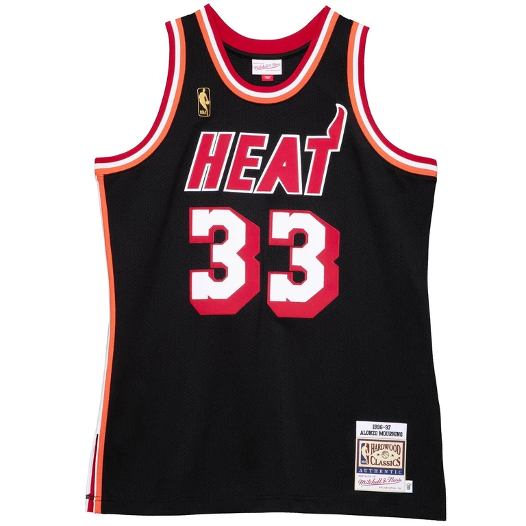 NBA Authentic Jersey Miami Heat 96 Alonzo Mourning Jerseys