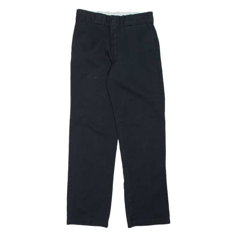 DICKIES Chino Mens Trousers Black Regular Straight W30 L30