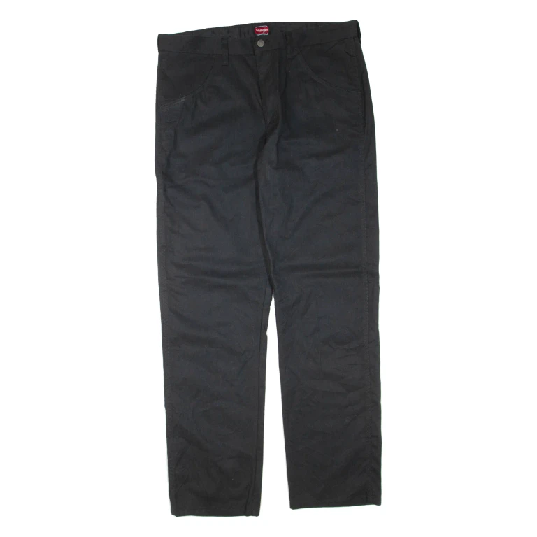 WRANGLER Workwear Mens Trousers Black Regular Straight W36 L34
