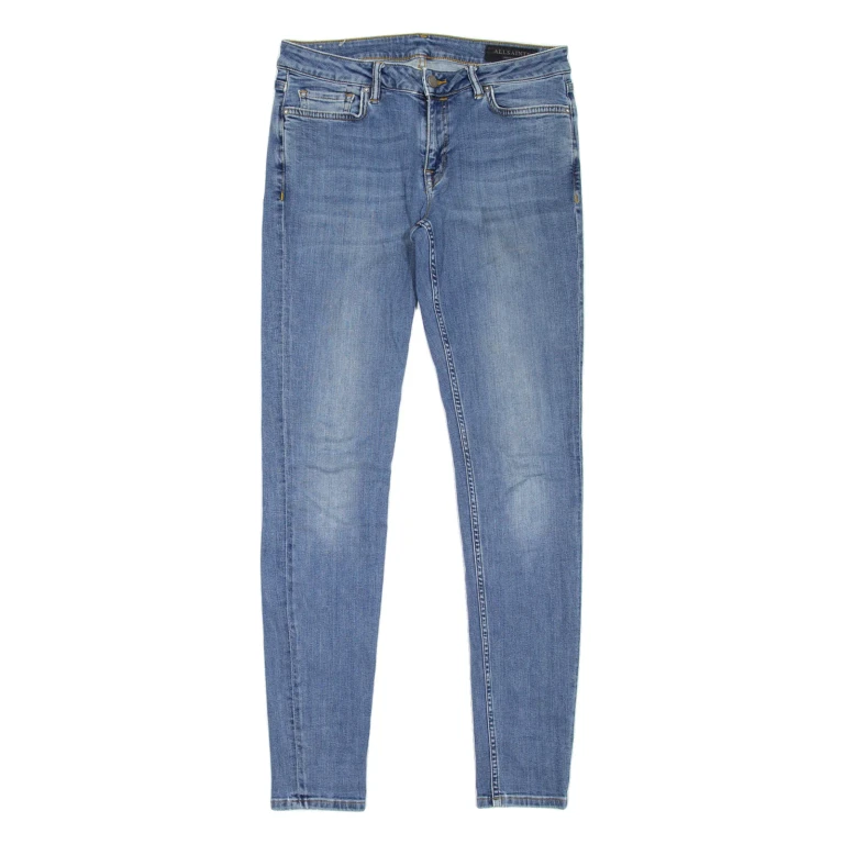 ALL SAINTS Mast Womens Jeans Blue Slim Skinny Stone Wash W28 L30
