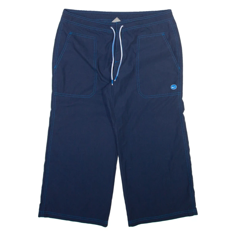 NIKE Mens Trousers Blue Regular Straight W32 L23