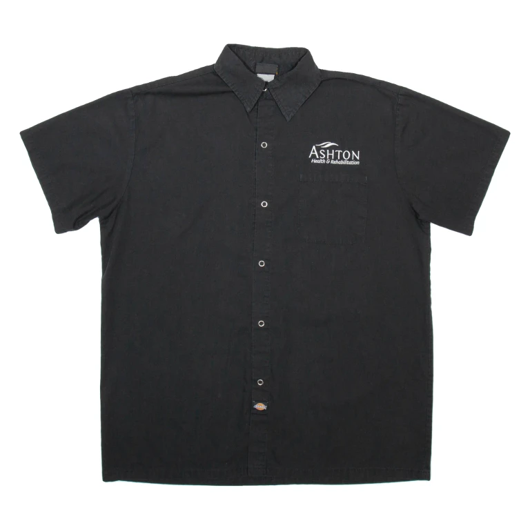 DICKIES Mens Plain Shirt Black L