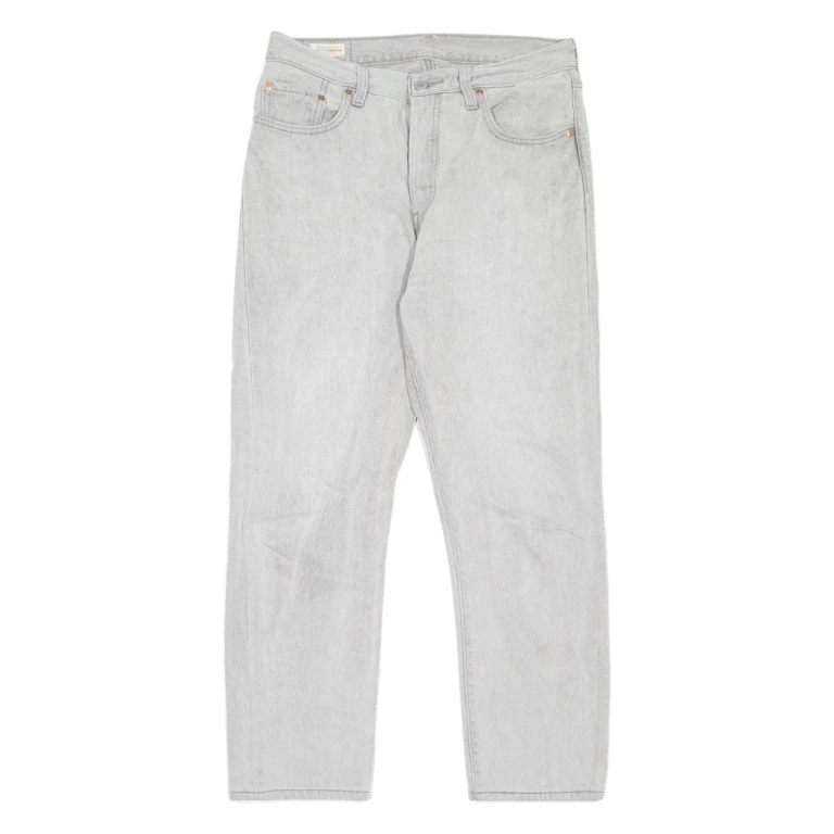 LEVI'S 501 BIG E Jeans Womens Grey Regular Straight W28 L28