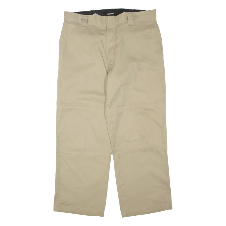 DICKIES Mens Trousers Beige Regular Straight W36 L30