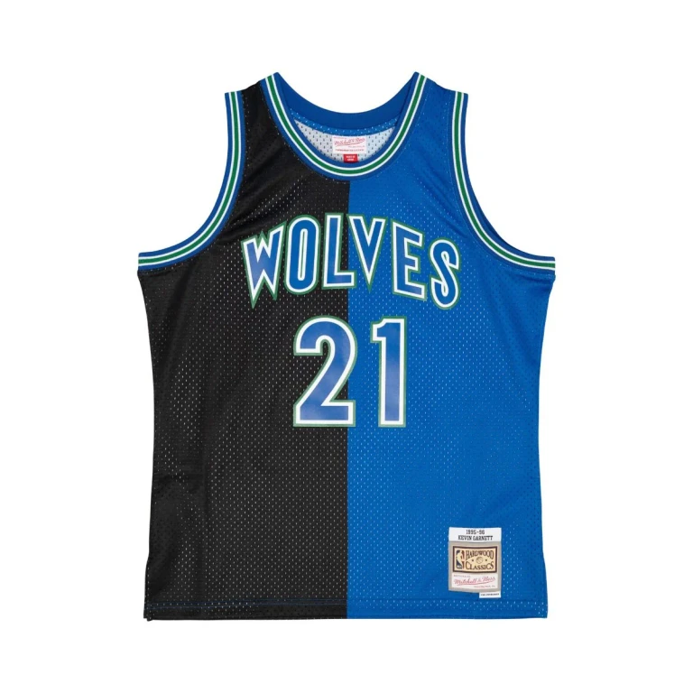 NBA Split Swingman Jersey Timberwolves 1995 Kevin Garnett