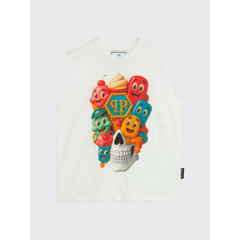 T-Shirt Kids color White (S6PHJBTH071002)