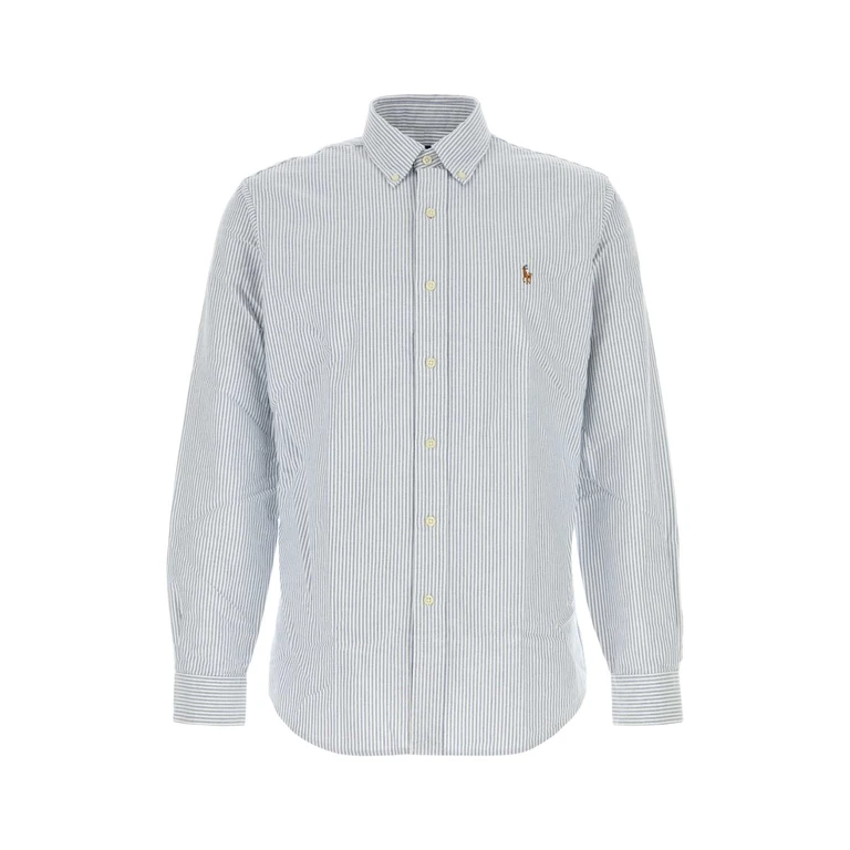 Polo Ralph Lauren Embroidered Oxford Shirt 6636anavywhite Exterior: Cotton Camicie - Men