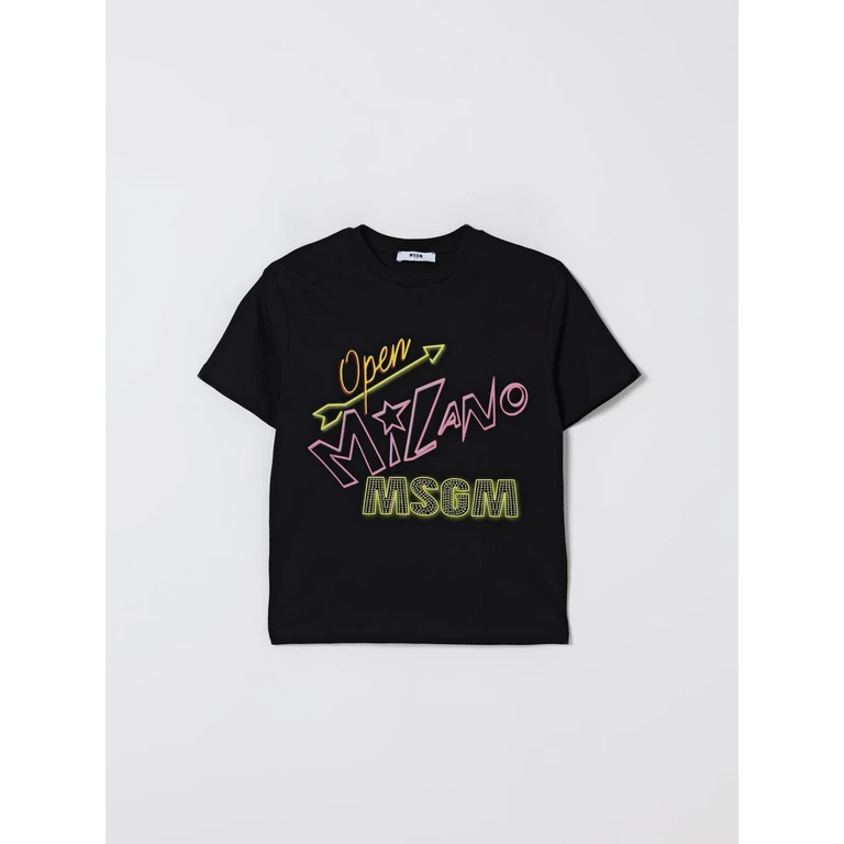 MSGM KIDS T-Shirt Kids color Black (F5MSJGTH154110)