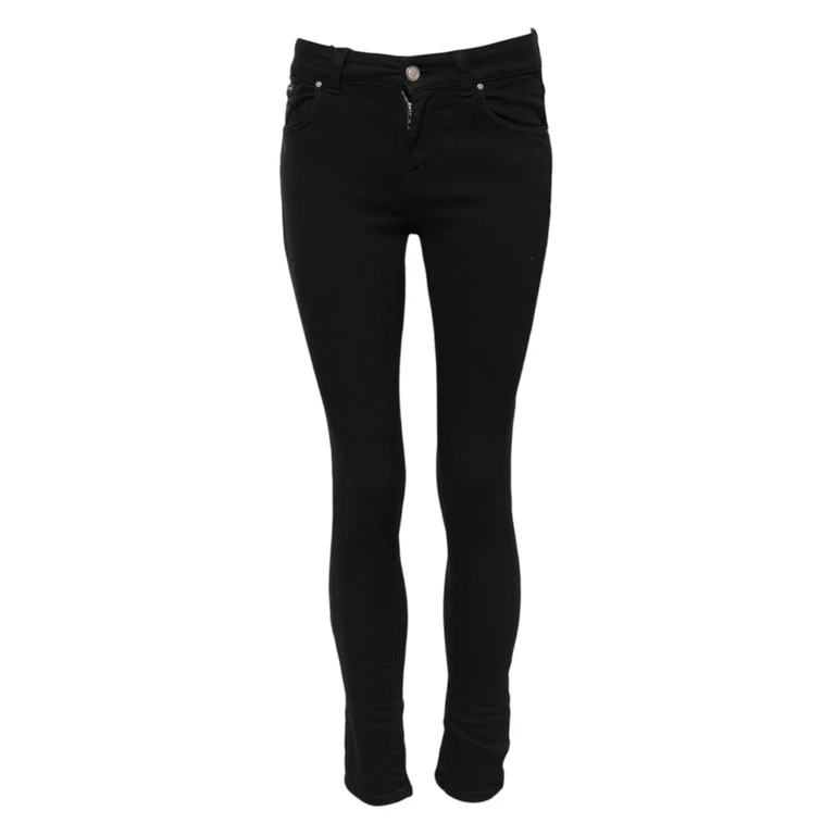 Dolce & Gabbana Black Cotton Skinny Mid Waist Denim Jeans Elastane Clothing - Women