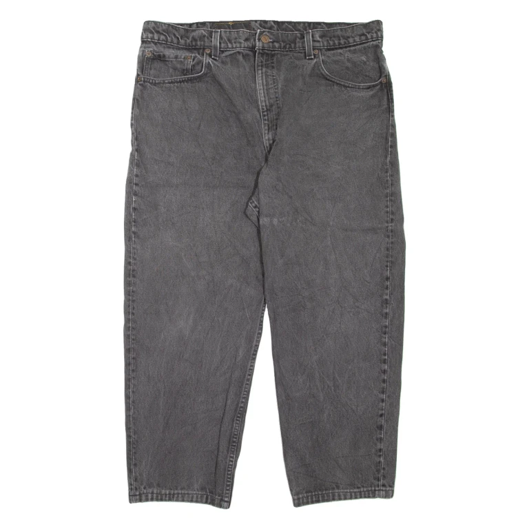 LEVI'S 550 Jeans Mens Grey Relaxed Tapered W36 L25