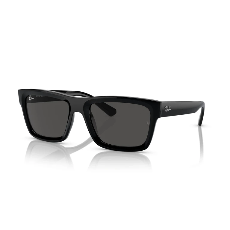 Ray Ban Dark Grey Rectangular Unisex Sunglasses RB4396F 667787 57