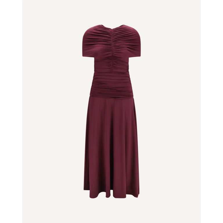 Ruched midi Dress in jersey Female 8