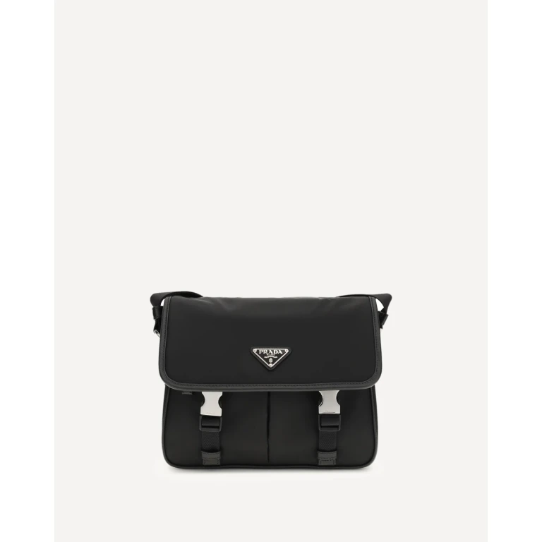 Umhängetasche aus Re-Nylon und Saffiano-Leder