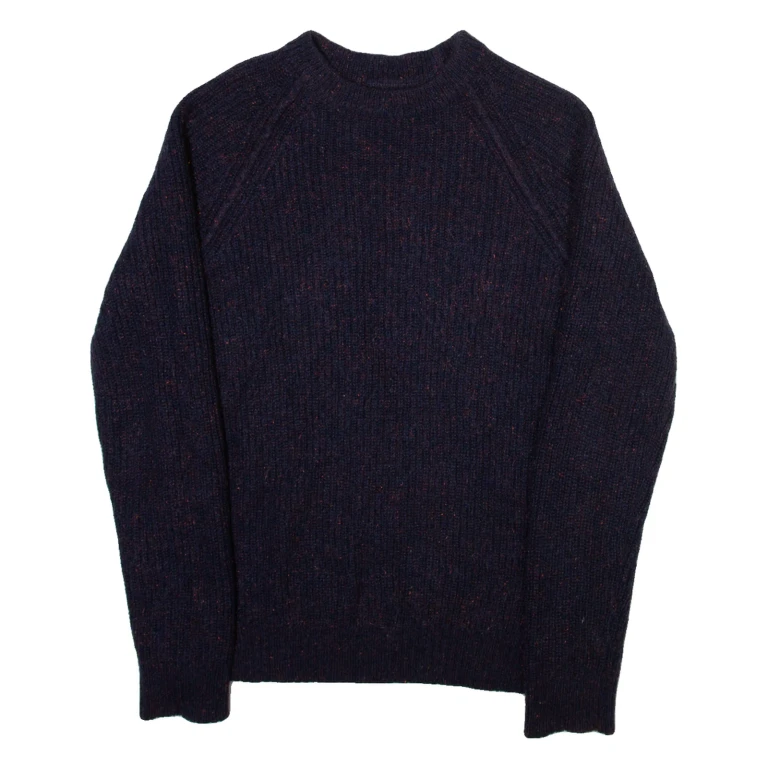 REISS Womens Jumper Blue Tight Knit XS