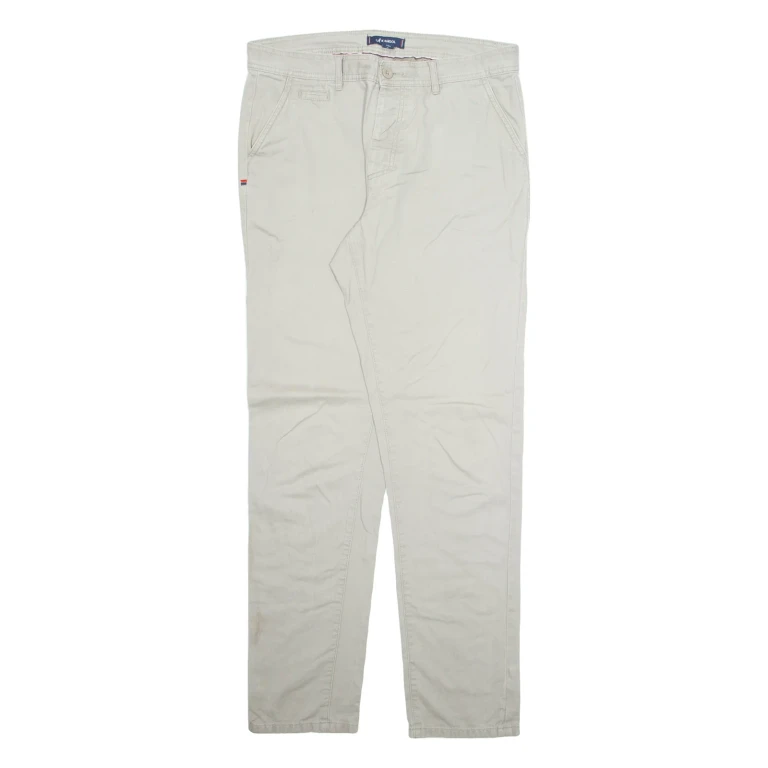 KANGOL Chino Mens Trousers Beige Regular Straight W34 L33