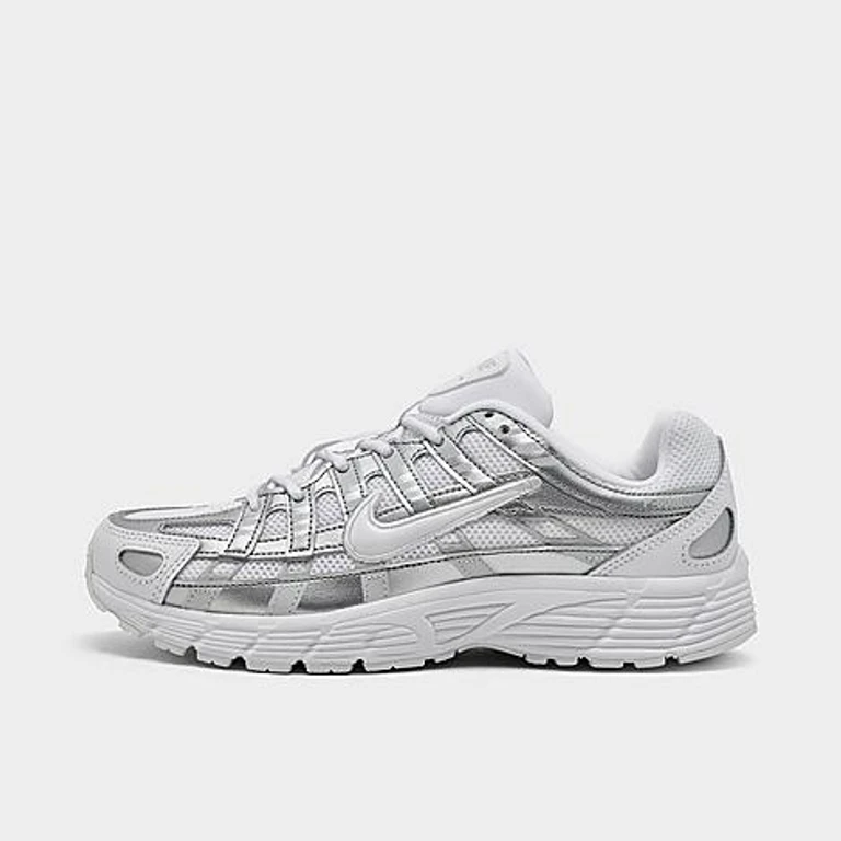 Big Kids P-6000 Casual Shoes in White/Photon Dust Size: 3.5