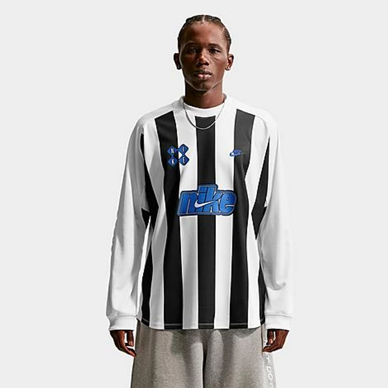 Nike Men's Sportswear Club Goalie Top in Black/White/Game Royal Size: XS