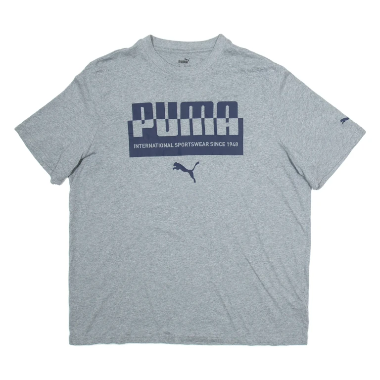 PUMA Mens T-Shirt Grey XL