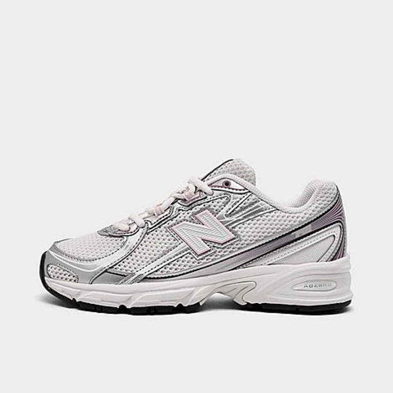 Big Kids 740 Casual Shoes in Cream/Iridescent Size: 3.5