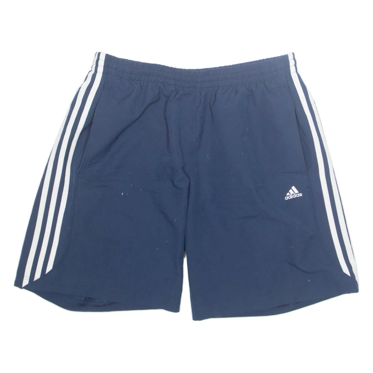 ADIDAS Essentials Mesh Lined SPORTS Mens Swimming Shorts Blue L W30