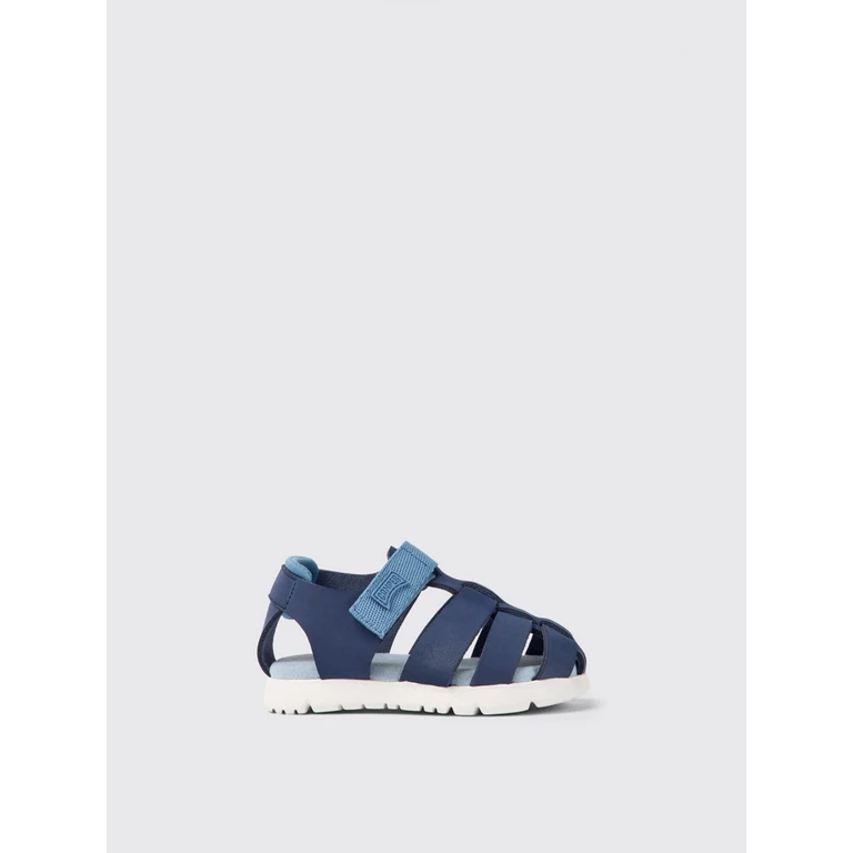 Oruga sandals in leather and recycled polyester (K800489-005ORUGA0)