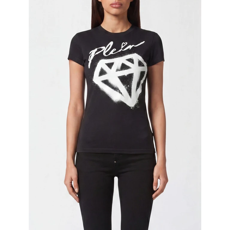 Slim Fit Stretch Cotton T-shirt with Graphic Logo Print (FACCWTK2910PJY002N02)