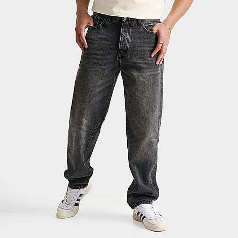 Unlike Humans Men's Cason Relaxed Denim Jeans in Black Size: 30