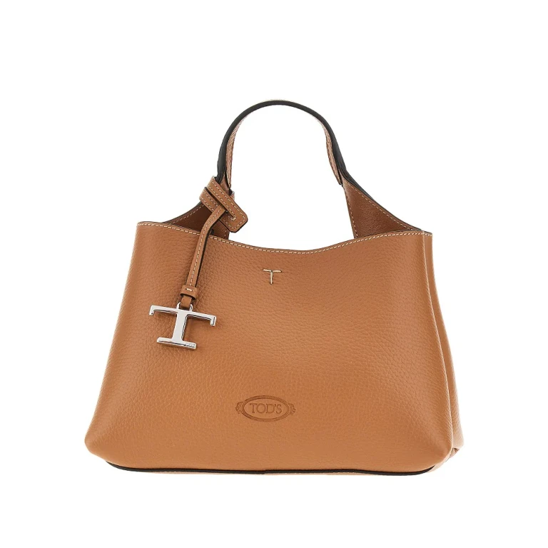 TODS Grained leather micro shopping bag Woman One Size