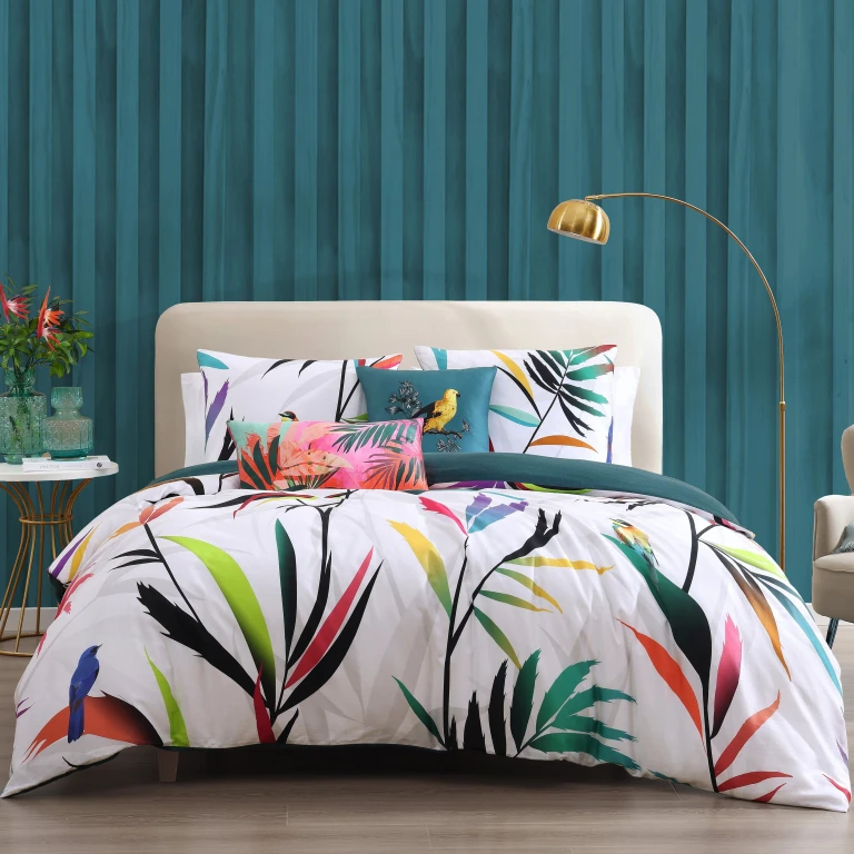 Tropical Fusion 5 Piece Reversible Comforter Set