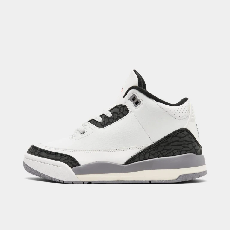 [dm0966-106] Preschool Air Jordan Retro 3 'cement Grey (ps)'