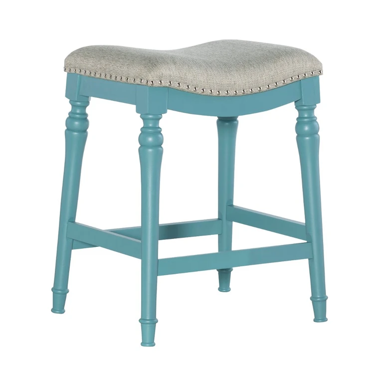 Lockhart Blue Counter Height Stool