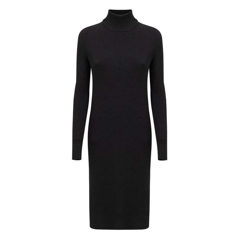 Bottega Veneta Black Wool Long Dress - Women