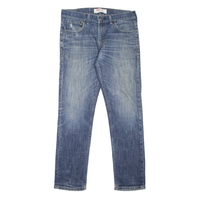 LEVI'S 511 Jeans Mens Blue Skinny Straight Stone Wash W30 L30