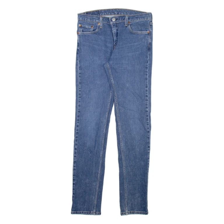 LEVI'S 510 Jeans Mens Blue Slim Skinny Stone Wash W30 L31