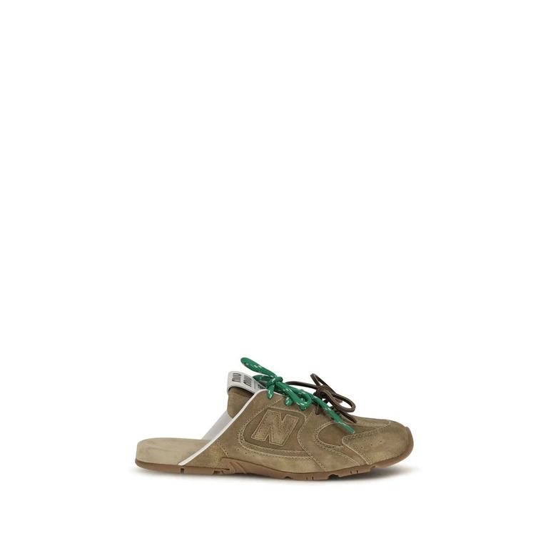 Miu Miu Beige Calf Leather Bos Taurus Athletic Sneakers - Women