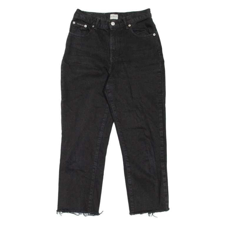 CALVIN KLEIN JEANS Womens Jeans Black Regular Mom W26 L23