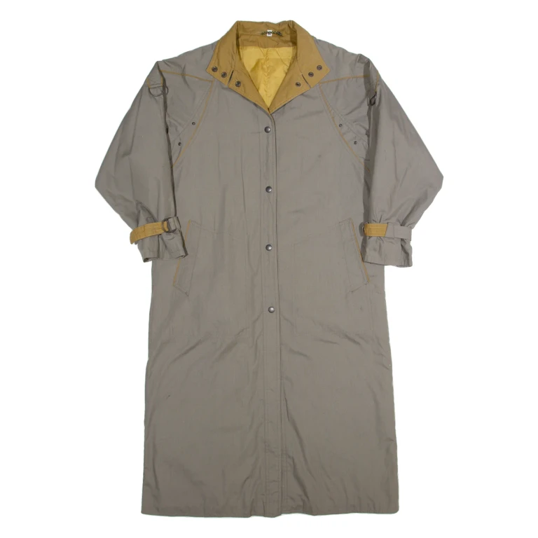 BERGHAUS City Young Womens Trench Coat Grey 80s M