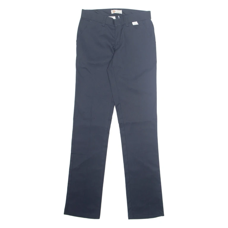 DICKIES Chino Workwear Womens Trousers Blue Regular Tapered W28 L33