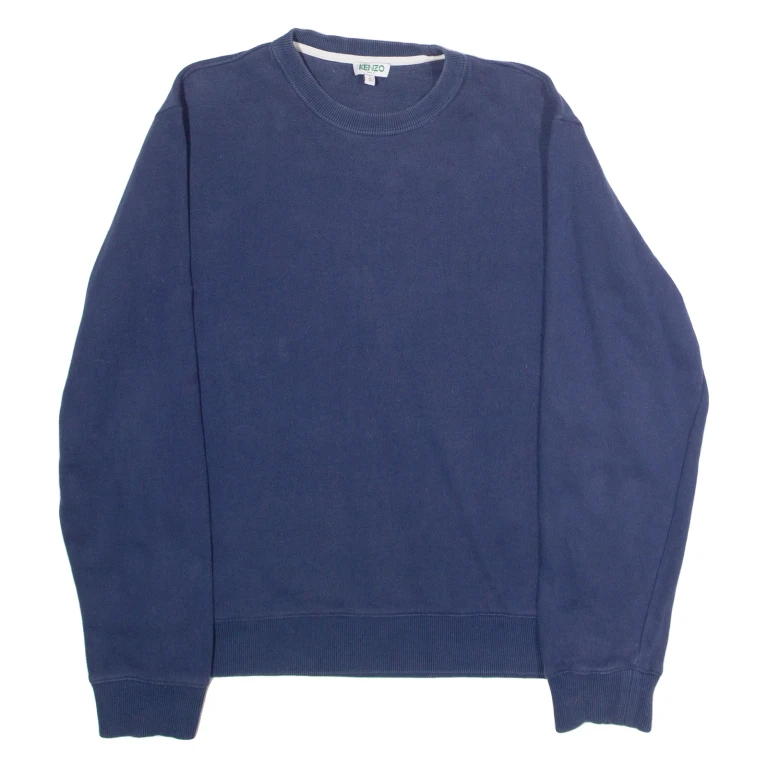 KENZO Mens Sweatshirt Blue Crew Neck S