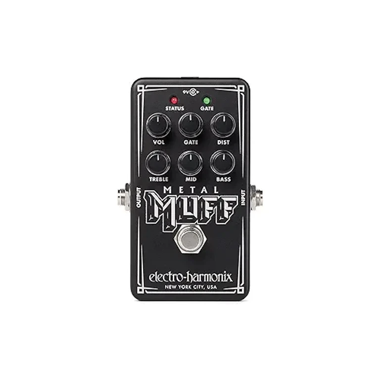 Nano Metal Muff, Black, NANO METAL MUFF - Electric Guitar Distortion with Noise Gate Pedal