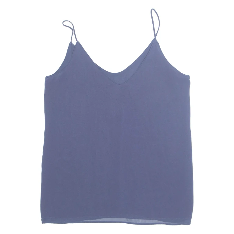 ZARA Womens Vest Blue Sleeveless XS