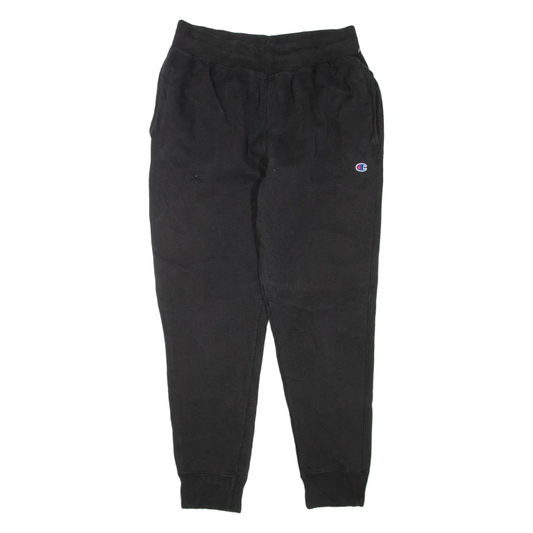 CHAMPION Mens Joggers Black Tapered L W30 L29