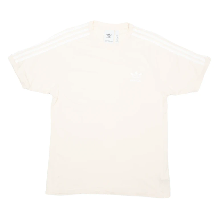 ADIDAS Mens T-Shirt Cream M