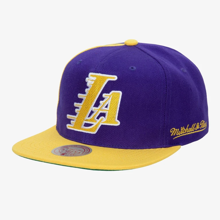 Men's NBA Rear Script Deadstock Snapback Lakers Snapback Caps