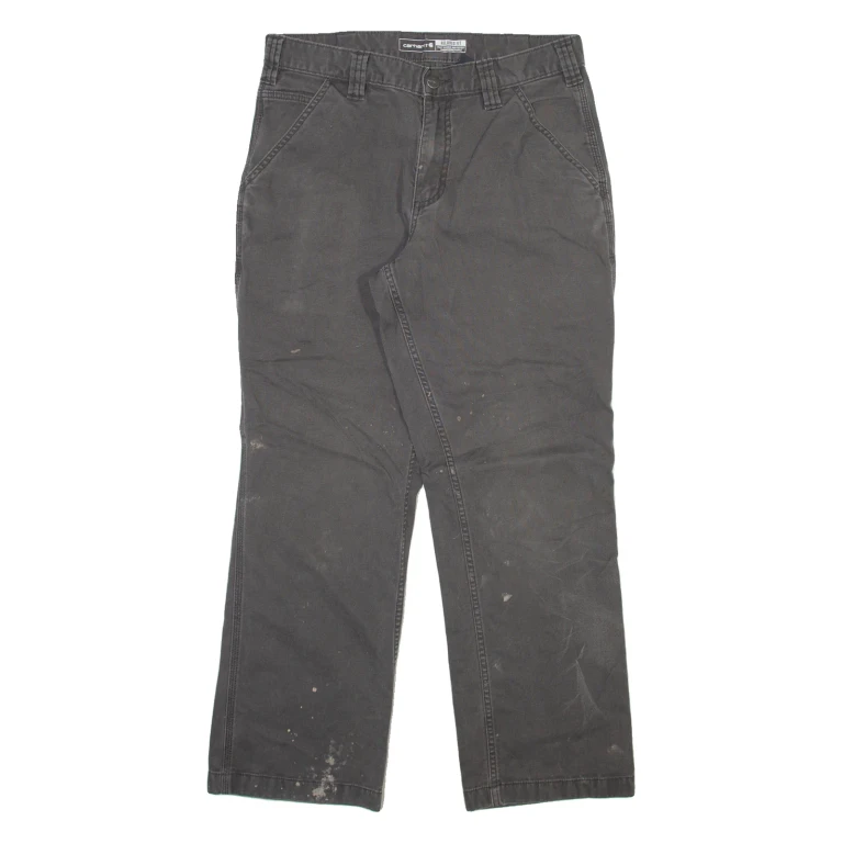 CARHARTT Mens Trousers Grey Relaxed Straight W32 L30