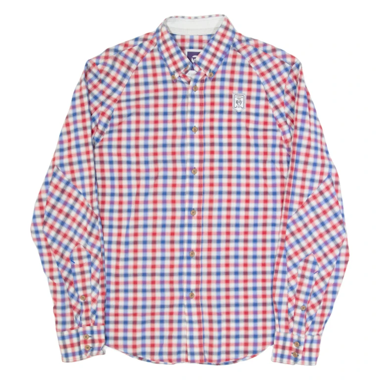 G-STAR Mens Shirt Red Gingham Long Sleeve M